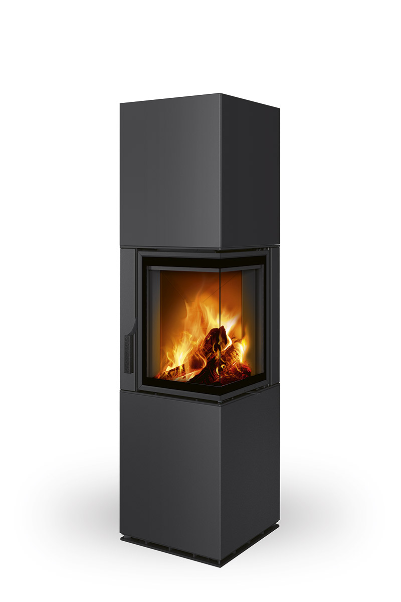 Romotop Harmony R-L HA akumulačné krbové kachle s plechovým obkladom